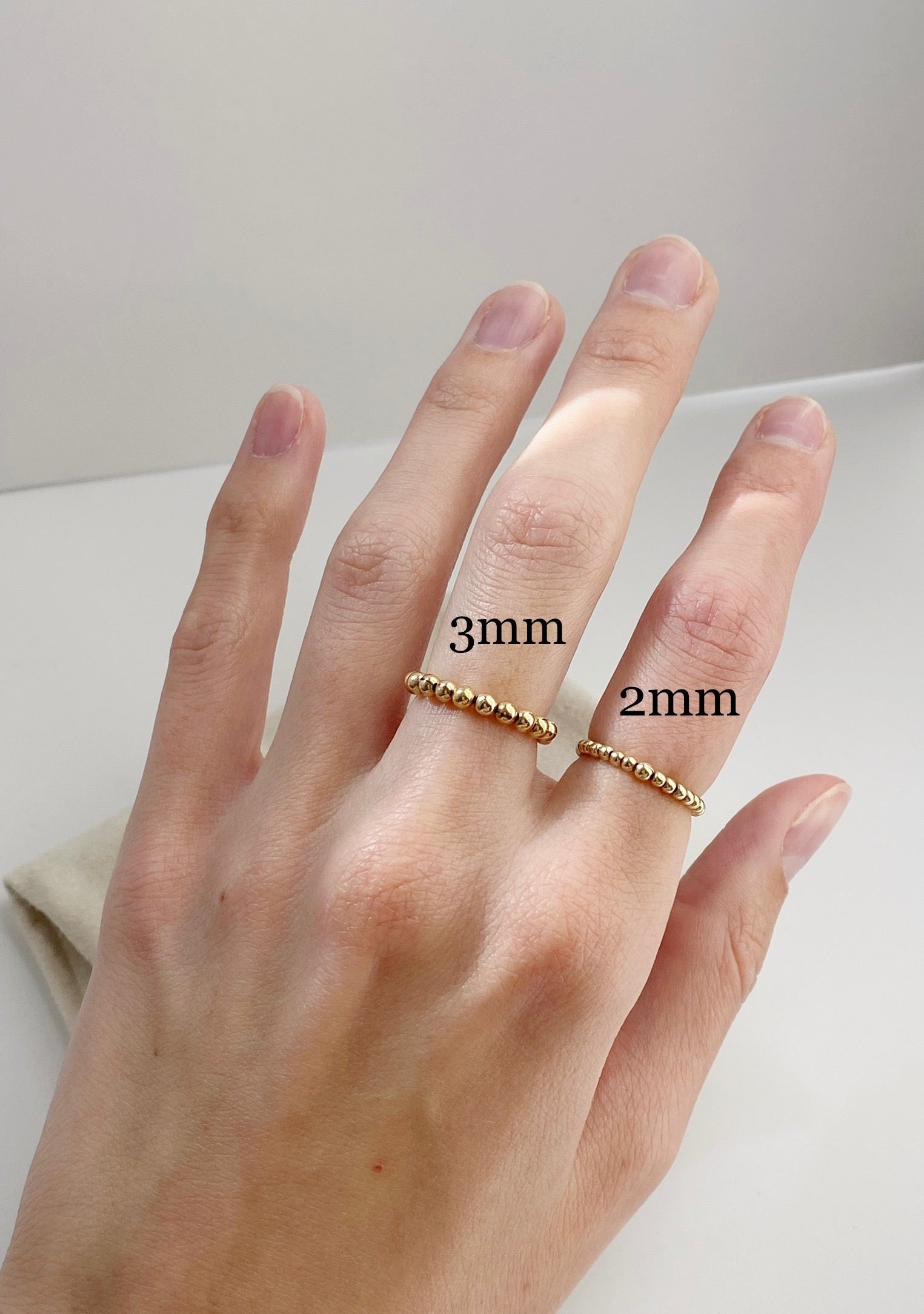 2mm beaded ring